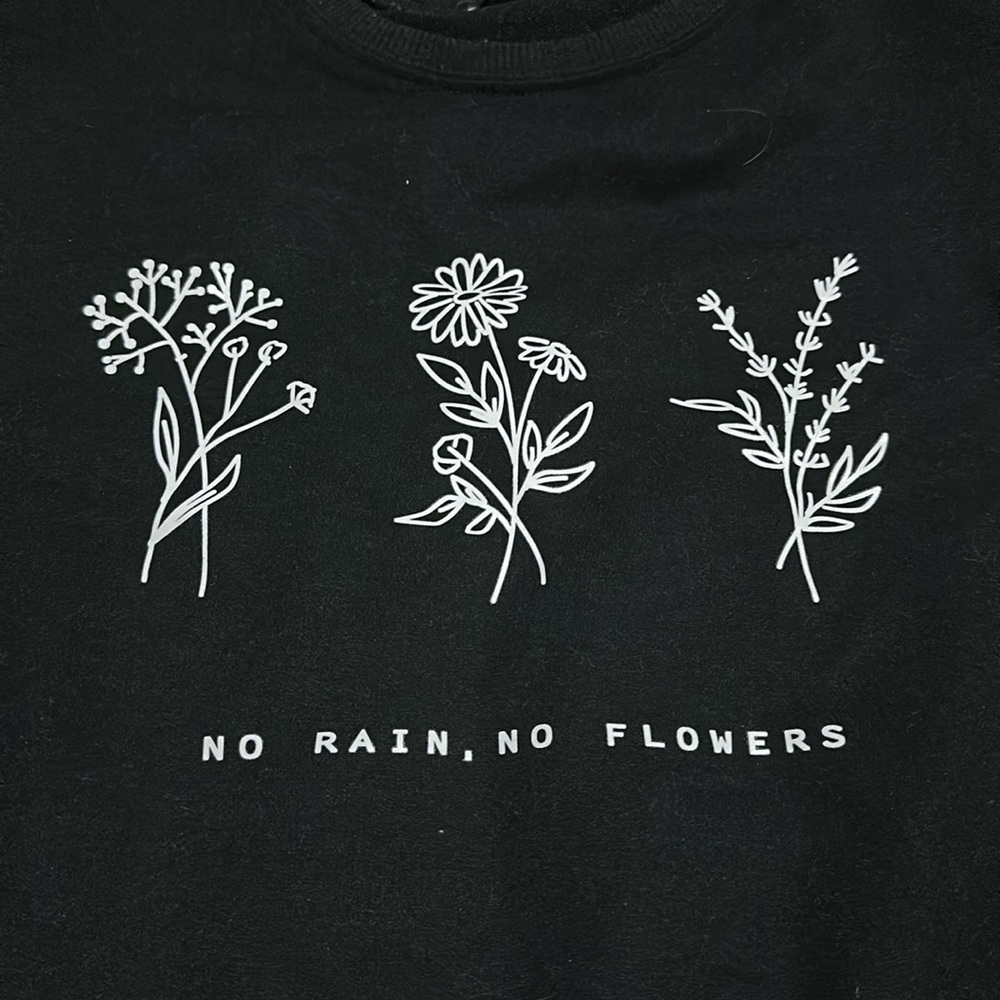 Shein Graphic Floral Oversized Crewneck